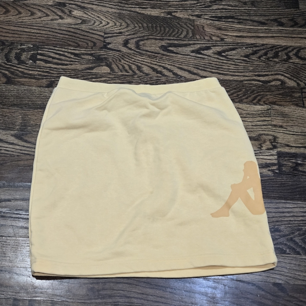 Kappa Yellow Sweat Skirt Size Medium - Picture 2 of 8